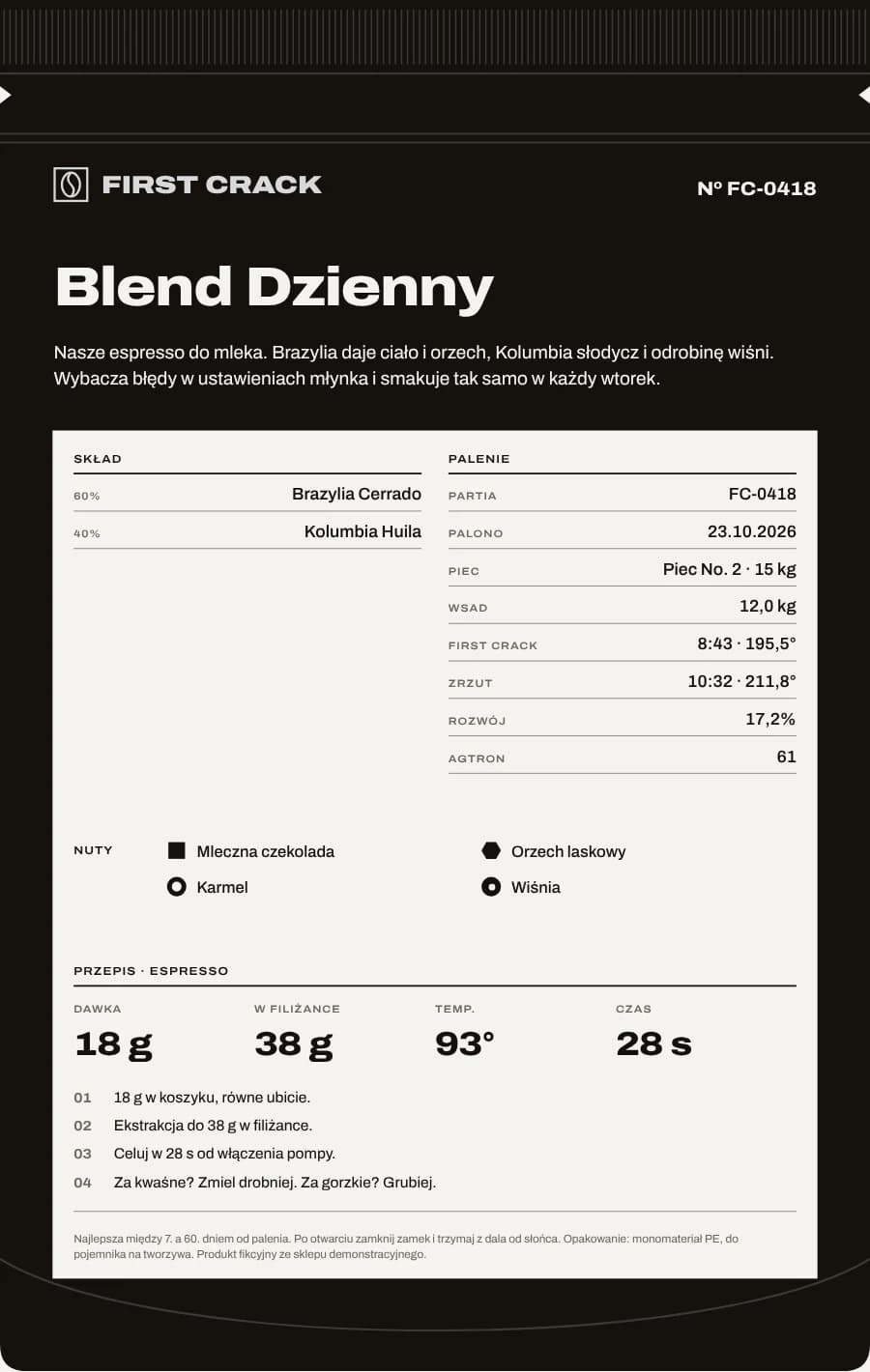 Blend Dzienny, tył
