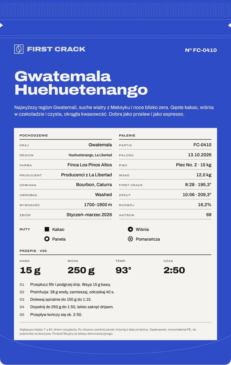 Gwatemala Huehuetenango, tył