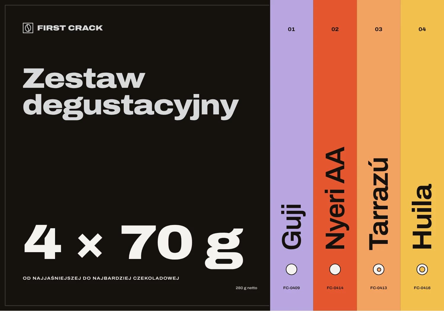 Zestaw degustacyjny 4 × 70 g